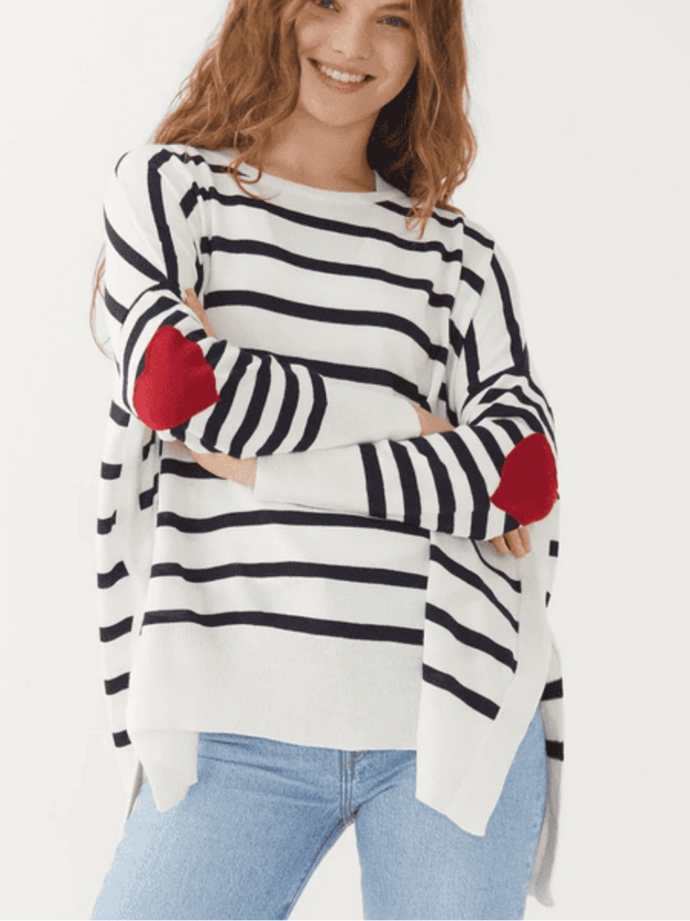 Mersea Amour Heart Patch Sweater One Size
